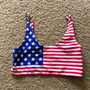 American flag bikini top